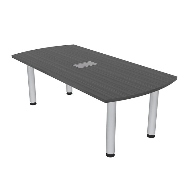 33.5 in W, 59.5 in L, 29 in H, Engineered Wood Top, Grey